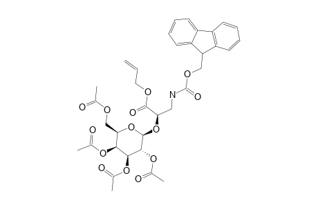 ALLYL-3-[(9-FLUORENYLMETHOXYCARBONYL)-AMINO]-2-(2S)-[(2,3,4,6-TETRA-O-ACETYL-BETA-D-GALACTOPYRANOSYL)-OXY]-PROPIONATE