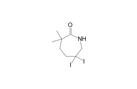 6,6-Diiodo-3,3-dimethylazepan-2-one