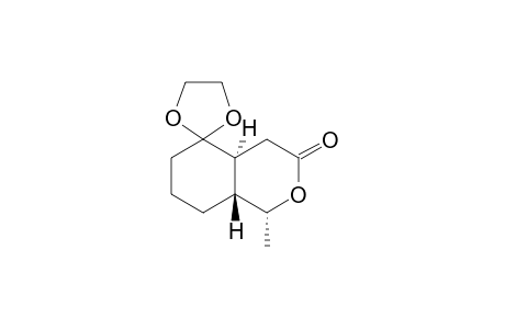 1-ALPHA,6-BETA-DIHYDRO-5-ALPHA-METHYL-10-ALPHA,10-BETA-(ETHYLENEDIOXY)-4-OXABICYCLO-[4.4.0]-3-DECANONE;MAJOR-EPIMER