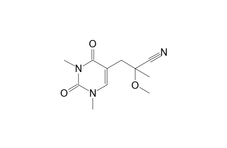 3-(1,3-Dimethyl-2,4-dioxopyrimidin-5-yl)-2-methyl,2-methoxypropanenitrile