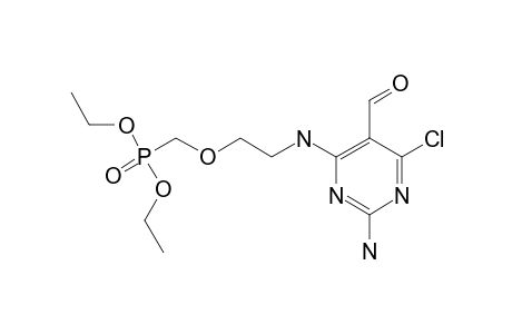2-amino-4-chloro-6-[2-(diethoxyphosphorylmethoxy)ethylamino]pyrimidine-5-carbaldehyde