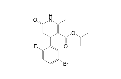 3-pyridinecarboxylic acid, 4-(5-bromo-2-fluorophenyl)-1,4,5,6-tetrahydro-2-methyl-6-oxo-, 1-methylethyl ester