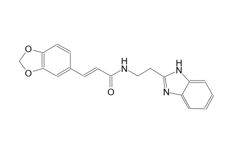 2-propenamide, N-[2-(1H-benzimidazol-2-yl)ethyl]-3-(1,3-benzodioxol-5-yl)-, (2E)-