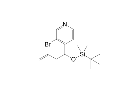 3-Bromo-4-(1-tert-butyldimethylsilyloxybut-3-enyl)pyrindine