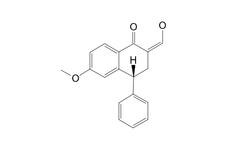 (Z)-2-(HYDROXYMETHYLENE)-6-METHOXY-4-PHENYL-3,4-DIHYDRO-NAPHTHALEN-1(2H)-ONE