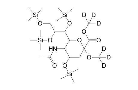 (Trideuteriomethyl) 5-[(acetyl)amino]-4-(trimethylsilyloxy)-2-(trideuteriomethoxy)-6-[(1',2',3'-tris(trimethylsilyloxy)propyl]pyran-2-carboxylate