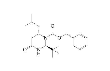 Benzyl (2S,6S)-2-(t-butyl)-6-isobutyl-4-oxotetrahydropyrimidine-1-carboxylate