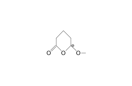 2-Oxo-6-methoxy-tetrahydro-pyranylium cation
