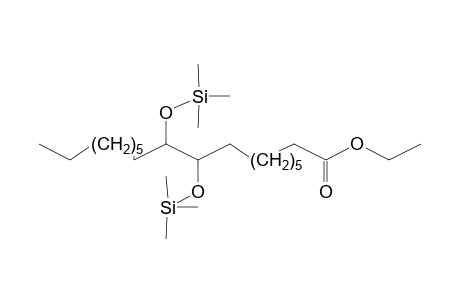 Octadecanoic acid, 9,10-bis[(trimethylsilyl)oxy]-, ethyl ester