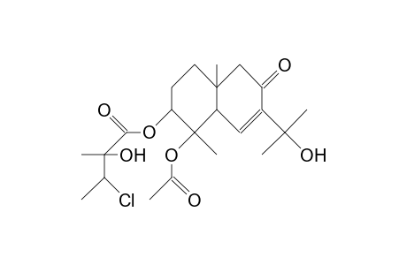 4a-Acetyl-3a-(3-chloro-2-hydroxy-2-methyl-butyryl)-plucheinol