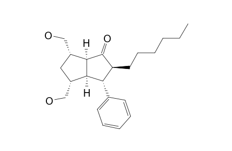 (2S,3R,3aS,4R,6S,6aS)-2-hexyl-4,6-dimethylol-3-phenyl-3,3a,4,5,6,6a-hexahydro-2H-pentalen-1-one