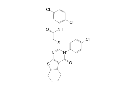 2-{[3-(4-chlorophenyl)-4-oxo-3,4,5,6,7,8-hexahydro[1]benzothieno[2,3-d]pyrimidin-2-yl]sulfanyl}-N-(2,5-dichlorophenyl)acetamide
