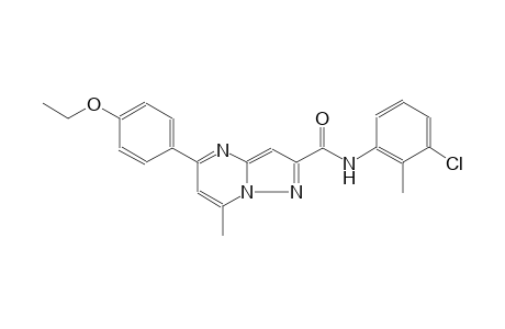 N-(3-chloro-2-methylphenyl)-5-(4-ethoxyphenyl)-7-methylpyrazolo[1,5-a]pyrimidine-2-carboxamide