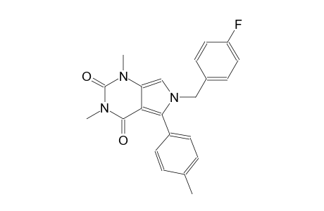 6-(4-fluorobenzyl)-1,3-dimethyl-5-(4-methylphenyl)-1H-pyrrolo[3,4-d]pyrimidine-2,4(3H,6H)-dione