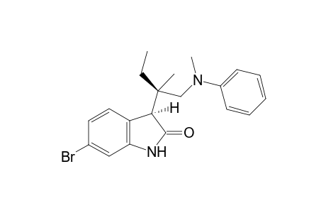 (3R,1'R)-6-Bromo-3-{2'-methyl-1'-[methyl(phenyl)amino]butan-2'-yl}indolin-2-one