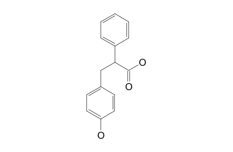 3-(p-hydroxyphenyl)-2-phenylpropionic acid