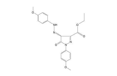 4,5-DIOXO-1-(p-METHOXYPHENYL)-2-PYRAZOLINE-3-CARBOXYLIC ACID, ETHYL ESTER, 4-[(p-METHOXYPHENYL)HYDRAZONE]