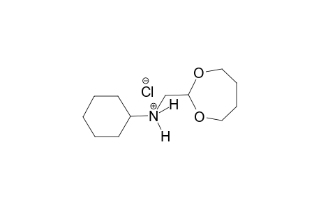 1,3-dioxepane-2-methanaminium, N-cyclohexyl-, chloride