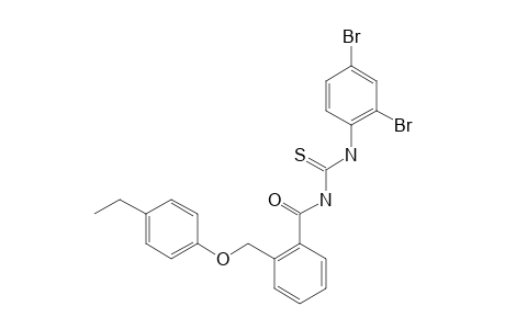2-[(4-ETHYLPHENOXY)-METHYL]-N-(2,4-DIBROMOPHENYL-CARBAMOTHIOYL)-BENZAMIDE