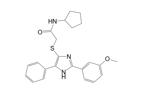 acetamide, N-cyclopentyl-2-[[2-(3-methoxyphenyl)-5-phenyl-1H-imidazol-4-yl]thio]-