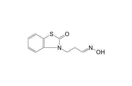(1E)-3-(2-oxo-1,3-benzothiazol-3(2H)-yl)propanal oxime