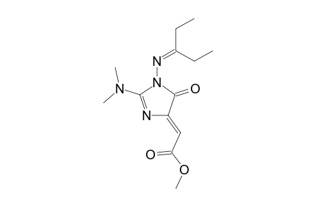 (2Z)-2-[2-dimethylamino-1-(1-ethylpropylideneamino)-5-keto-imidazol-4-ylidene]acetic acid methyl ester