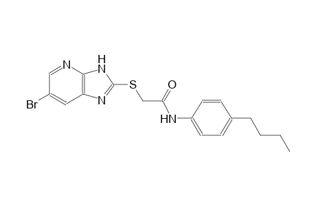 2-[(6-bromo-3H-imidazo[4,5-b]pyridin-2-yl)sulfanyl]-N-(4-butylphenyl)acetamide