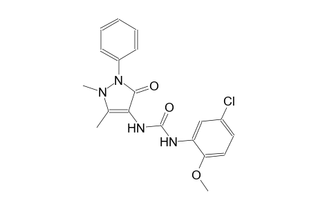 urea, N-(5-chloro-2-methoxyphenyl)-N'-(2,3-dihydro-1,5-dimethyl-3-oxo-2-phenyl-1H-pyrazol-4-yl)-