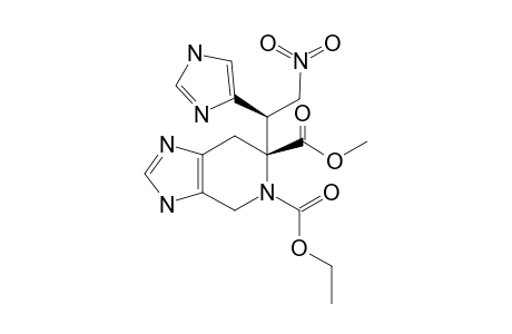 METHYL-(6R*,1'R*)-5-ETHYLOXYCARBONYL-6-[1'-(1''H-IMIDAZOL-4''-YL)-2'-NITRO-ETHYL]-4,5,6,7-TETRAHYDRO-3H-IMIDAZO-[4,5-C]-PYRIDIN-6-CARBOXYLATE