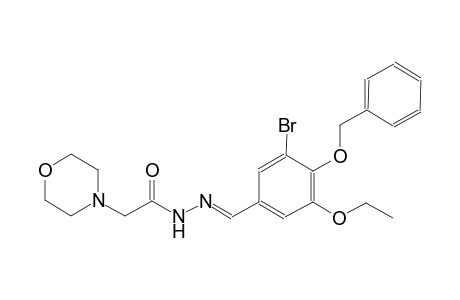 N'-{(E)-[4-(benzyloxy)-3-bromo-5-ethoxyphenyl]methylidene}-2-(4-morpholinyl)acetohydrazide