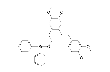tert-Butyl-[2-[2-[(E)-2-(3,4-dimethoxyphenyl)ethenyl]-4,5-dimethoxy-phenyl]ethoxy]-diphenyl-silane