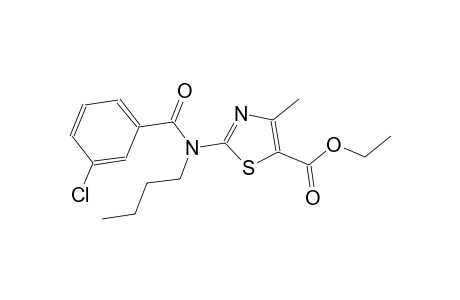 ethyl 2-[butyl(3-chlorobenzoyl)amino]-4-methyl-1,3-thiazole-5-carboxylate