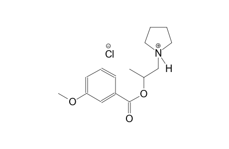1-{2-[(3-methoxybenzoyl)oxy]propyl}pyrrolidinium chloride