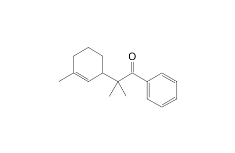 2-Methyl-2-(3'-methyl-2'-cyclohexen-1'-yl)-1-oxo-1-phenylpropane
