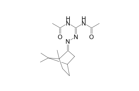 N-[acetylimino-[(2E)-2-(4,7,7-trimethyl-3-bicyclo[2.2.1]heptanylidene)hydrazinyl]methyl]acetamide