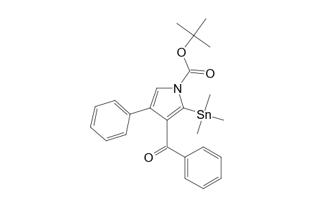 3-Benzoyl-4-phenyl-2-trimethylstannyl-1-pyrrolecarboxylic acid tert-butyl ester