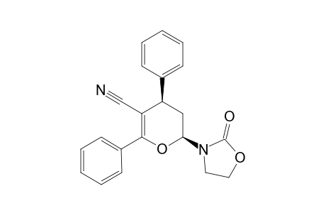 (2RS,4SR)-3,4-Dihydro-2-(2'-oxo-3'-oxazolidinyl)-4,6-diphenyl-2H-pyran-5-carbonitrile