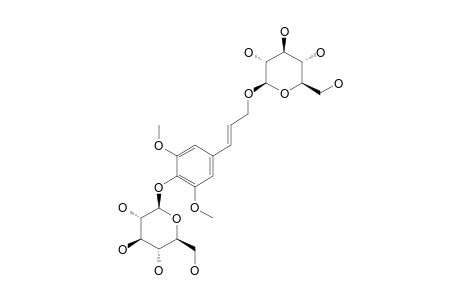 SINAPYL-ALCOHOL-1,3'-DI-O-BETA-D-GLUCOPYRANOSIDE;ISOSYRINGINOSIDE