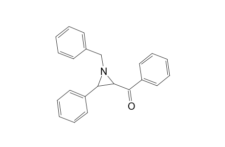 Methanone, phenyl[3-phenyl-1-(phenylmethyl)-2-aziridinyl]-, trans-