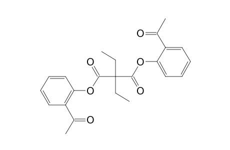 Diethylmalonic acid, di(2-acethylphenyl) ester