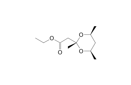 ethyl 2-((2r,4R,6S)-2,4,6-trimethyl-1,3-dioxan-2-yl)acetate