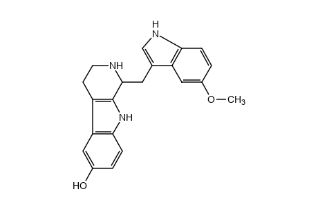 1-[(5-METHOXYINDOL-3-YL)METHYL]-1,3,4,9-TETRAHYDRO-2H-PYRIDO[3,4-b]INDOL-6-OL