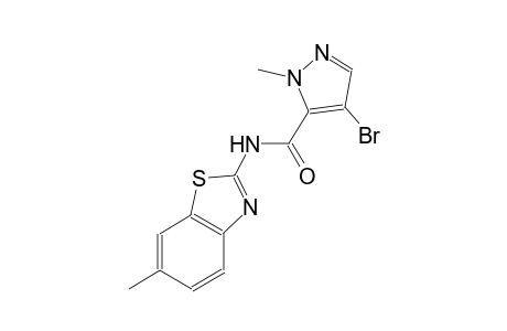 4-bromo-1-methyl-N-(6-methyl-1,3-benzothiazol-2-yl)-1H-pyrazole-5-carboxamide