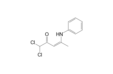 (Z) 1,1-Dichloro-4-phenylaminopent-3-en-2-one