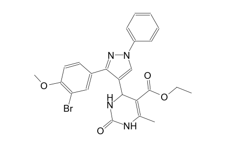 5-pyrimidinecarboxylic acid, 4-[3-(3-bromo-4-methoxyphenyl)-1-phenyl-1H-pyrazol-4-yl]-1,2,3,4-tetrahydro-6-methyl-2-oxo-, ethyl ester