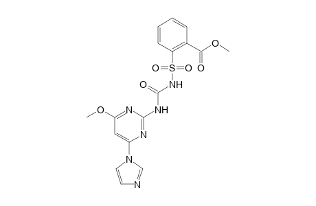 Benzoic acid, 2-[[[[[4-(1H-imidazol-1-yl)-6-methoxy-2-pyrimidinyl]amino]carbonyl]amino]sulfonyl]-, methyl ester