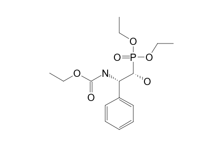 (S)-(1-R*,2-R*)-DIETHYL-[1-HYDROXY-2-PHENYL-2-(O-ETHYLCARBAMYL)-ETHYL]-PHOSPHONATE