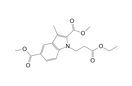 1-(3-Ethoxy-3-keto-propyl)-3-methyl-indole-2,5-dicarboxylic acid dimethyl ester