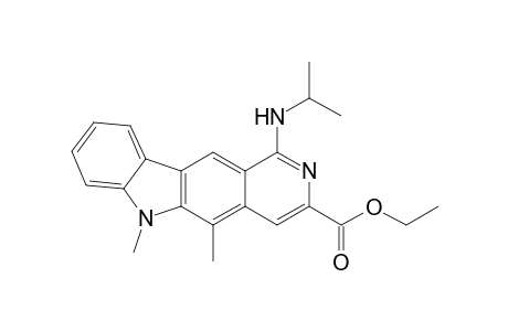 1-(isopropylamino)-5,6-dimethyl-pyrido[4,3-b]carbazole-3-carboxylic acid ethyl ester