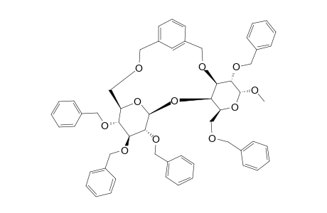 METHYL-3,6'-O-(1,3-XYLYLENE)-(2,3,4-TRI-O-BENZYL-BETA-D-GLUCOPYRANOSYL-(1'->4)-2,6-DI-O-BENZYL-ALPHA-D-GALACTOPYRANOSIDE